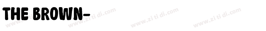 the brown字体转换